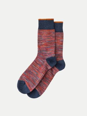 Rasmusson Multi Yarn Socks Red organic cotton | Nudie Jeans