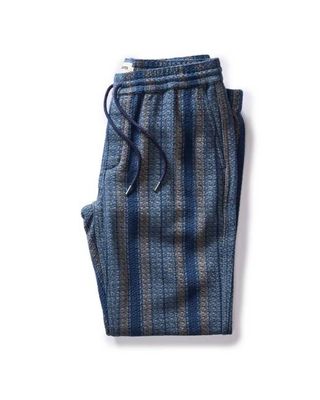 The Apres Pant in Marine Stripe