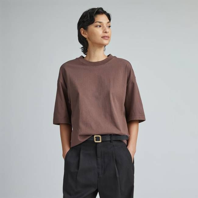 The Premium Weight Relaxed Tee | Chocolate Brown