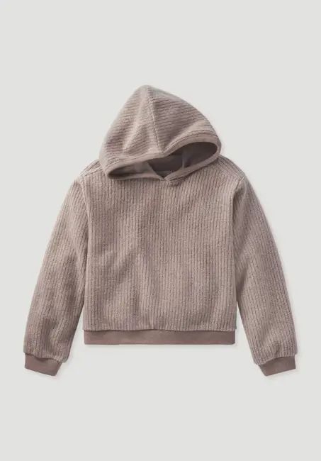 Fleece sweatshirt BETTER RECYCLING made from pure organic cotton