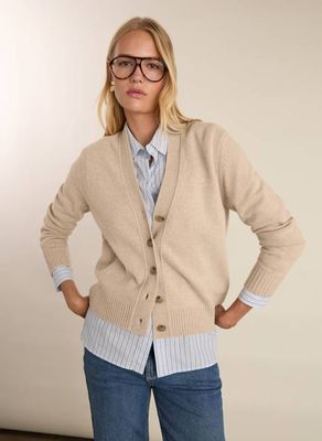 Ruth Wool with Cashmere Cardigan