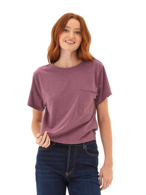 Shelbie Triblend Jersey Pocket Tee