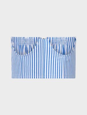 Delphie Corset Stripe Cotton Poplin