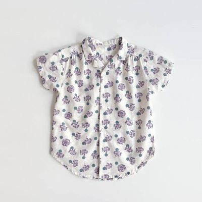 Billie Blouse, Carnation Print, Pansy, Size 5