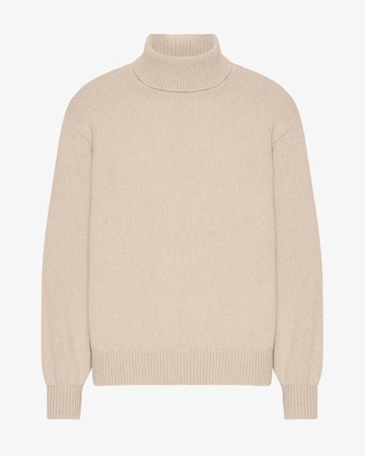 Merino Wool Turtleneck - Ivory White