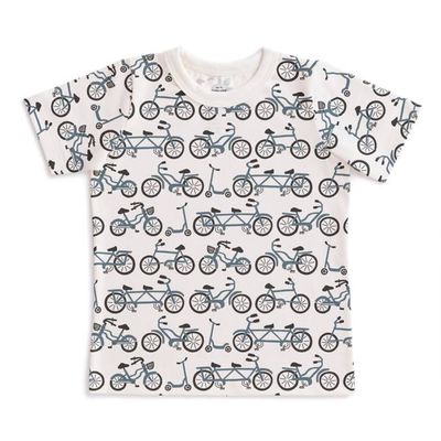 Short Sleeve Tee - Bikes Slate Blue