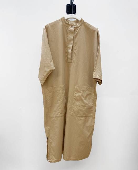 Fernanda Organic Cotton Dress in Stone XS Preloved