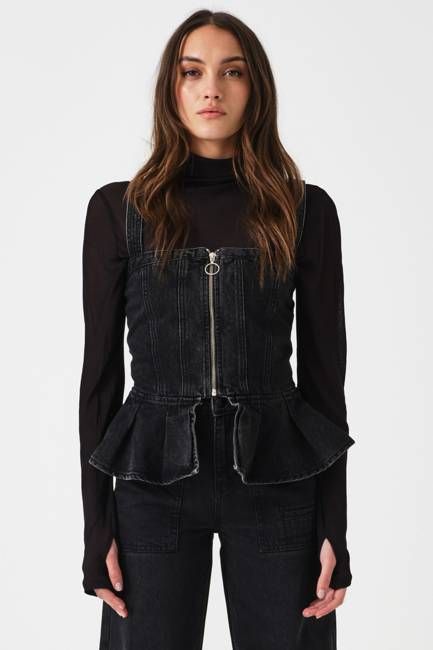 Mila Peplum Top in Fairbanks