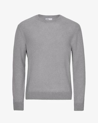 Classic Merino Wool Crew - Heather Grey