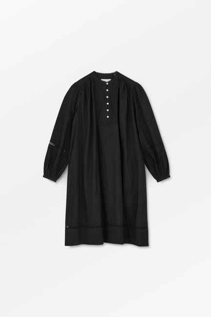 Leaf shirtdress - Black