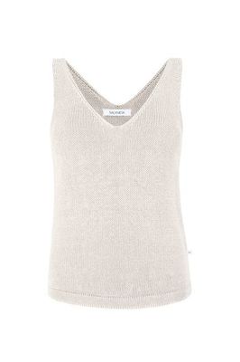 Mare 100% Linen Tank Top White
