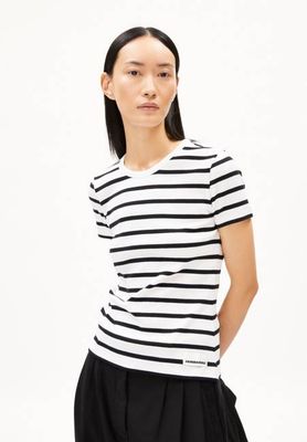KARDAA STRIPES T-SHIRT | weiß-schwarz