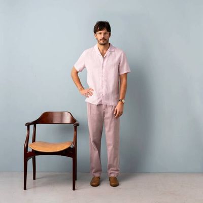 Camp-Kragen aus Leinen