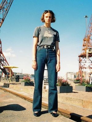 Clean Eileen Warm Wave loose wide-leg jeans | Nudie Jeans