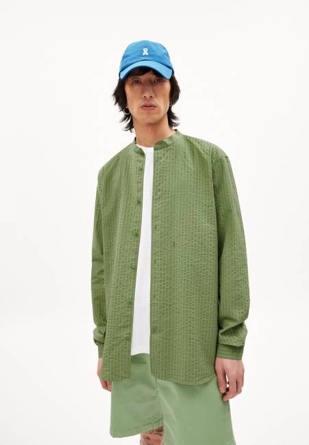 JAACKO STRIPED| smith green-oatmilk