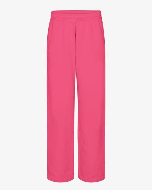 Organic Straight Leg Sweatpants - Bubblegum Pink