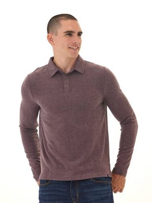 Henrique Sweater Knit Long Sleeve Polo