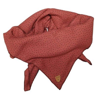 Musselin-Tuch / Mull-Halstuch Skarna Punkte rost - kaufen