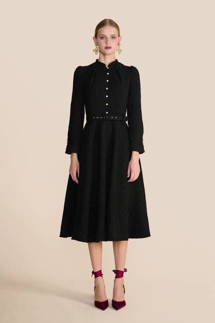 Ahana Sparkle Boucle Dress