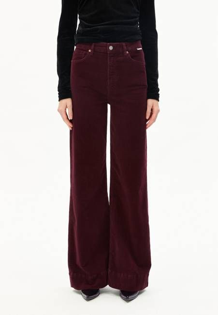 MURLIAA CORDUROY PANT | dark cranberry