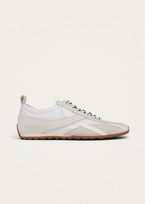 Tb.304 Nylon All White Leather Sneakers