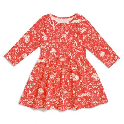 Calgary Dress - Animal Tapestry Red