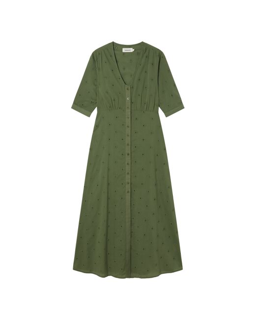 Green cactus Camelia dress
