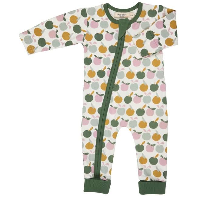 Zip Romper - Apples