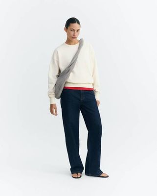 Hand-embroidered sweatshirt sonne Jodie