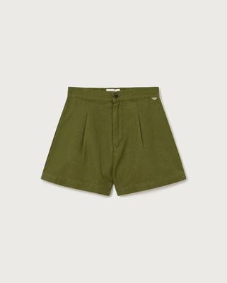 Green hemp Narciso shorts