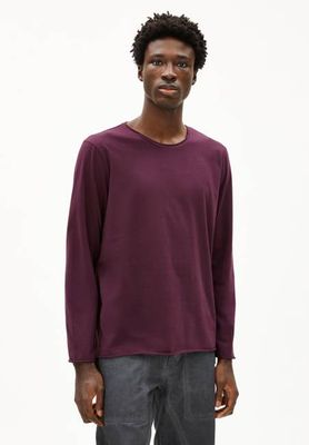 MAARKOS LS BRUSHED | dark cranberry