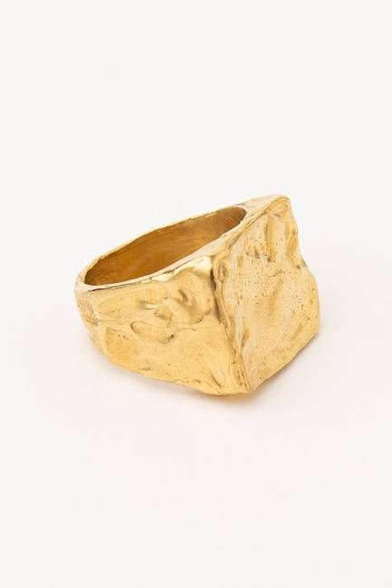 AREIA RECTANGULAR SIGNET RING