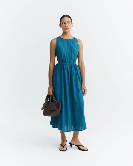 Windsor Kin striped midi dress