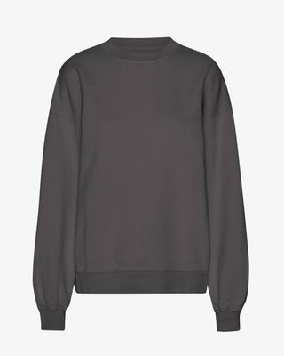 Organic Oversized Crew - Lava Grey