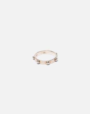 90s Studded Sterling Ring -#1366