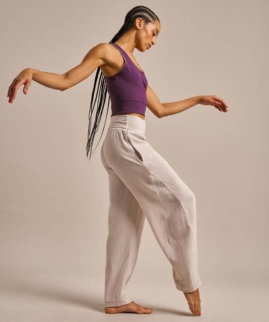 Tulip Leg Cotton Gauze Yoga Pant