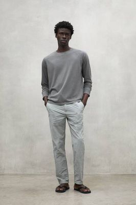 LIGHT GREY ETHIC NYLON TROUSERS