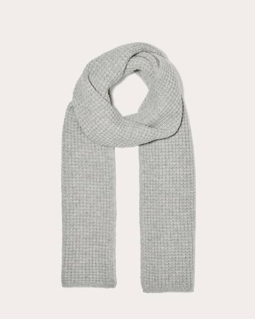 The Waffle Scarf | Heather Grey
