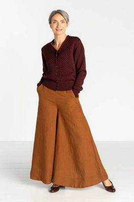 Maxi Catherine Trousers, Warm Brown