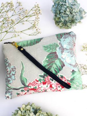 Misty Garden Wristlet Purse
