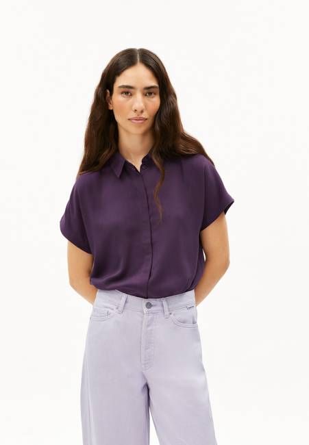 LARISAANA LS BLOUSE| vivid violet