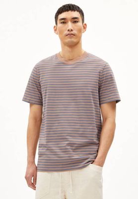 MAARKOS STRIPES| cinnamon dust-blue stone