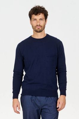 POCKET GOTS Organic Cotton Jumper - Navy