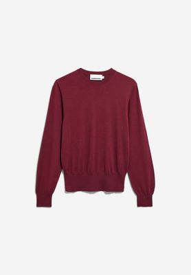 FINE KNIT SWEATER | velvet red