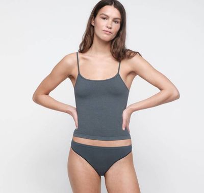 Seamless Waffle Thong