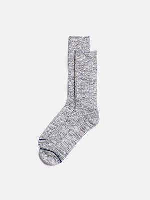Women Chunky Socks Greymelange recycled cotton | Nudie Jeans