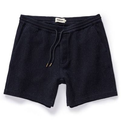The Apres Short in Indigo Waffle