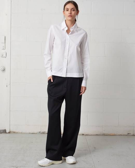 Cropped Collared Shirt