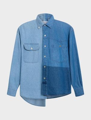 Simone Jeanshemd Mehrfarbig Blau