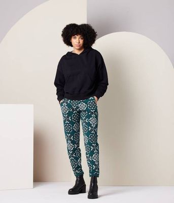 Womens Relaxed Hoodie - Black